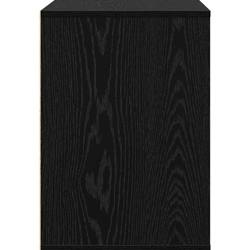 vidaXL Armarios Y Almacenamiento-Cajonera con cajón Negro 60 x 41 x 58 cm Madera de ingeniería