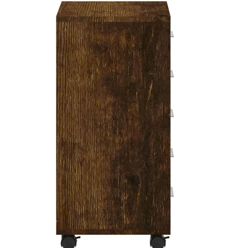 vidaXL Armarios Y Almacenamiento-Cajonera con ruedas madera contrachapada