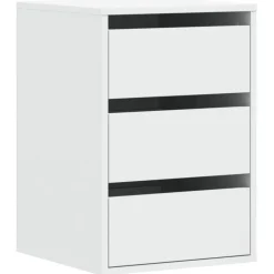 vidaXL Armarios Y Almacenamiento-Cajonera de esquina madera de ingeniería 40x41x58 cm