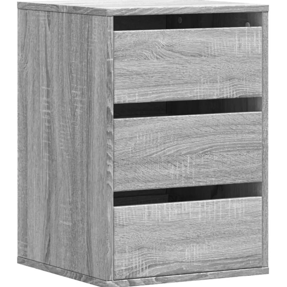 vidaXL Cajonera de esquina madera ingeniería 40x41x58 cm Gris sonoma Sale