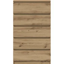vidaXL Cajonera de madera de ingeniería 60x36x103 cm Roble artisan