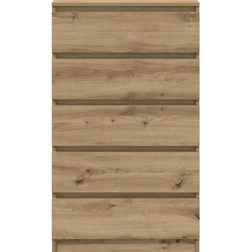 vidaXL Cajonera de madera de ingeniería 60x36x103 cm Roble artisan