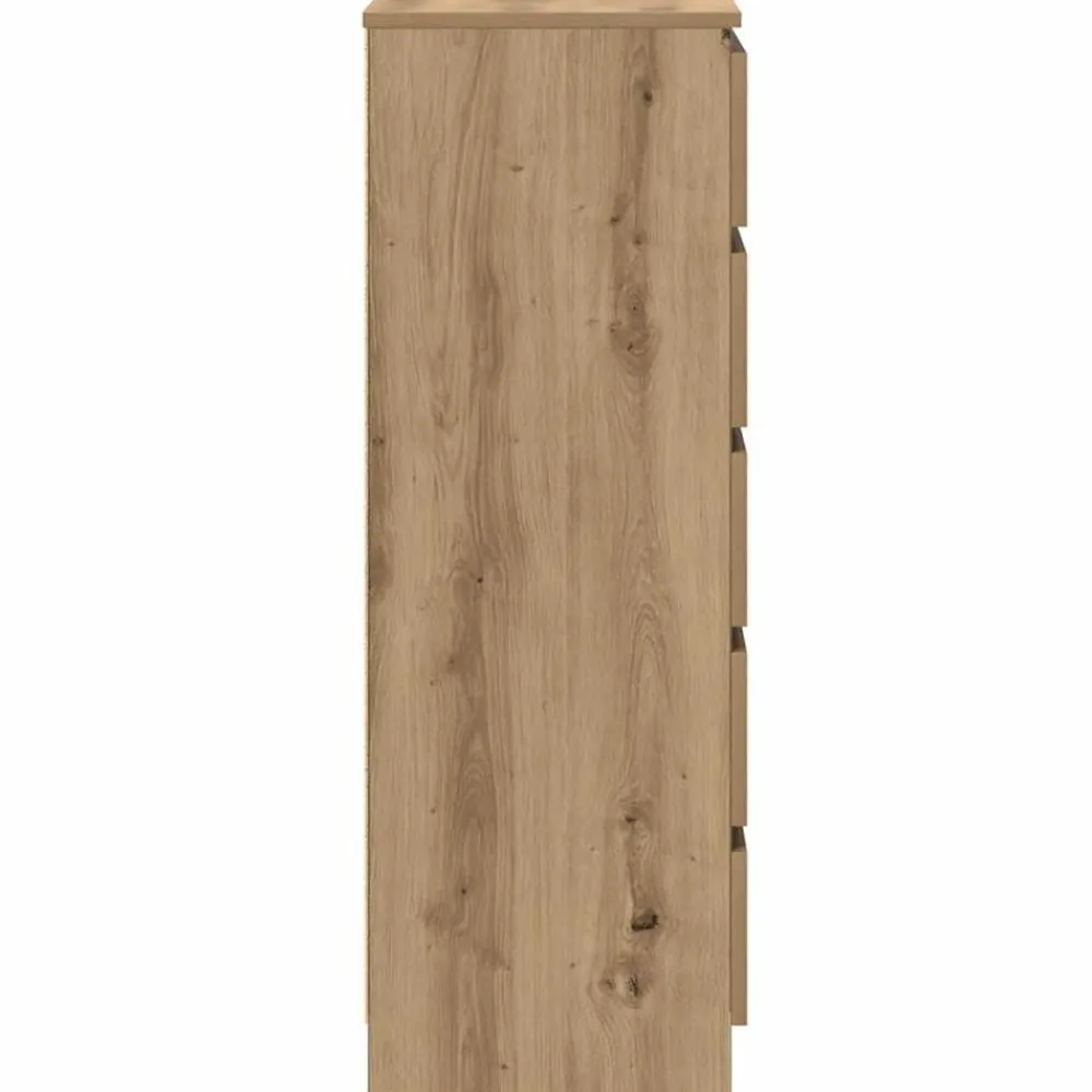 vidaXL Cajonera de madera de ingeniería 60x36x103 cm Roble artisan