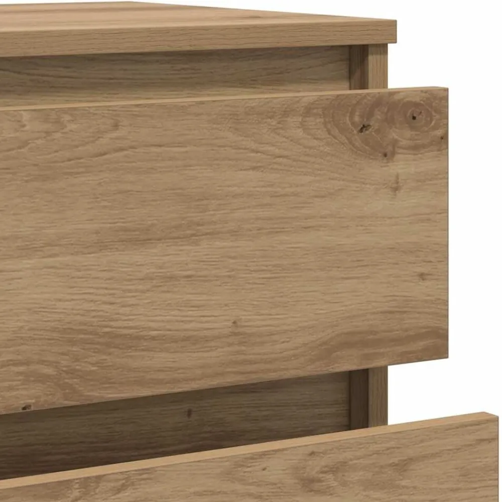 vidaXL Cajonera de madera de ingeniería 60x36x103 cm Roble artisan