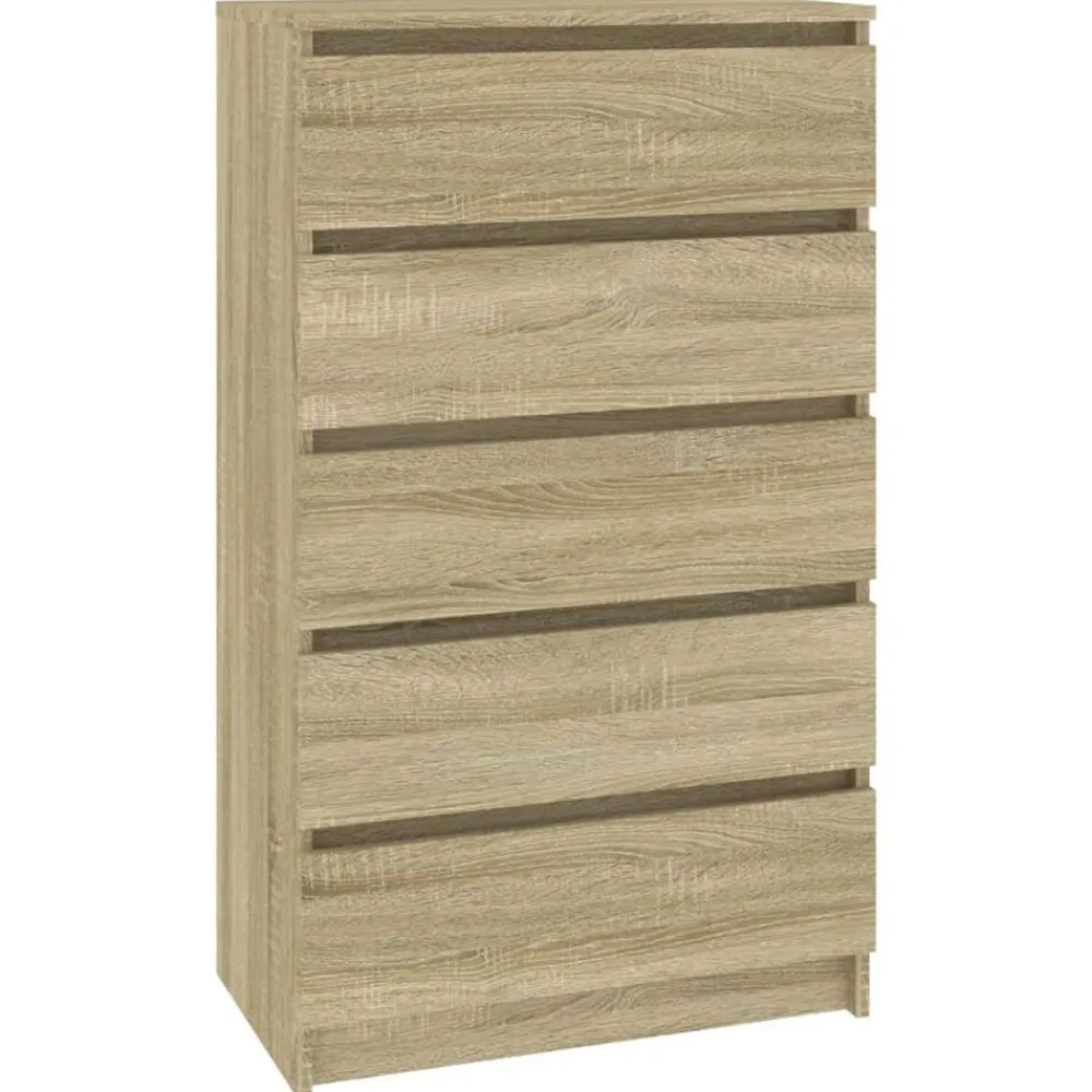 vidaXL Cajonera de madera contrachapada 60x36x103 cm Roble Sonoma Sale