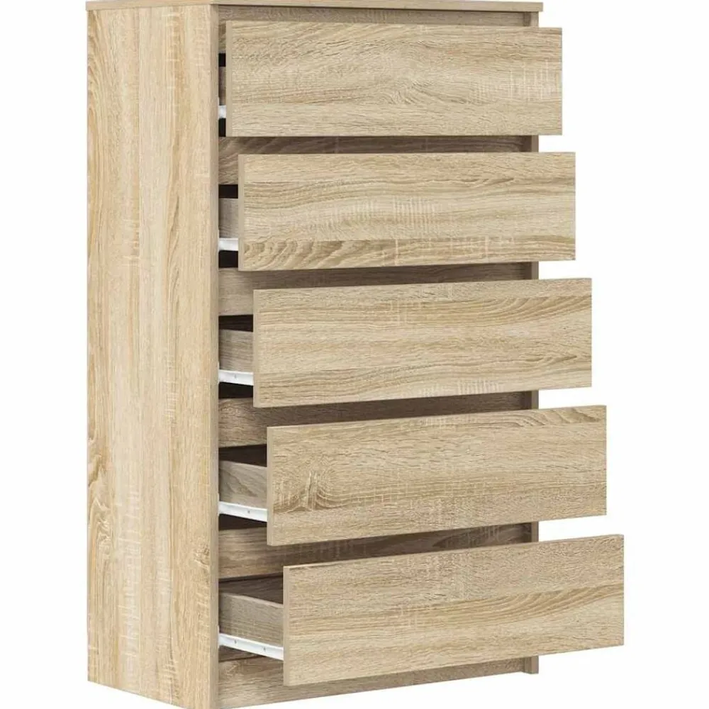 vidaXL Cajonera de madera contrachapada 60x36x103 cm Roble Sonoma Sale
