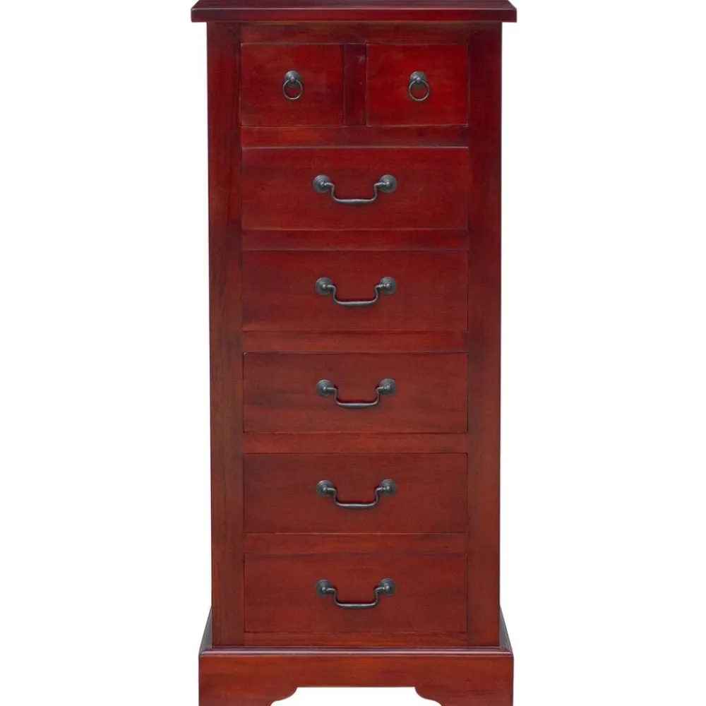 vidaXL Cajonera Marrón 45 x 35 x 100,5 cm Madera de Caoba Sólida Discount
