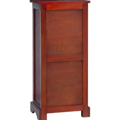 vidaXL Cajonera Marrón 45 x 35 x 100,5 cm Madera de Caoba Sólida Discount