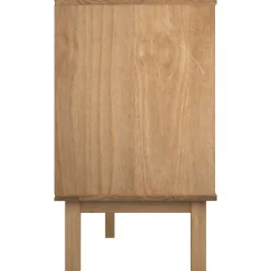 vidaXL Cajonera OTTA madera maciza de pino 111x43x73,5 cm Marrón New