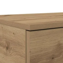 vidaXL Mesas-Cajones de cama con cajón Roble artesanal 100 x 36,5 x 16,5 cm