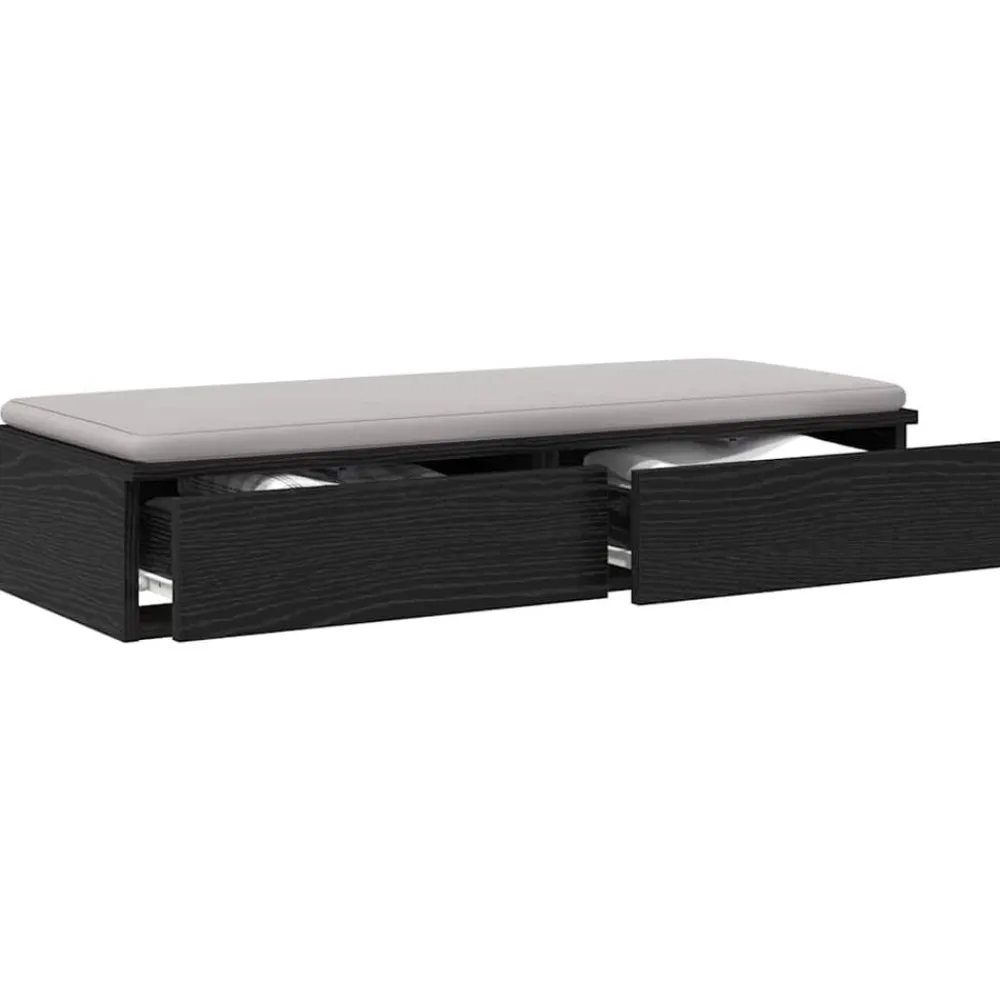 vidaXL Mesas-Cajones de cama con cajón 100 x 36,5 x 16,5 cm