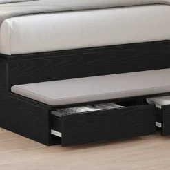 vidaXL Mesas-Cajones de cama con cajón 100 x 36,5 x 16,5 cm