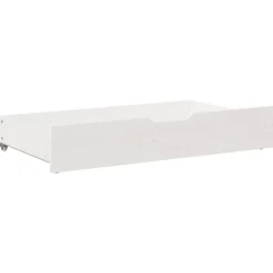 vidaXL Productos Del Hogar-Cajones debajo cama con ruedas 2 uds madera maciza pino
