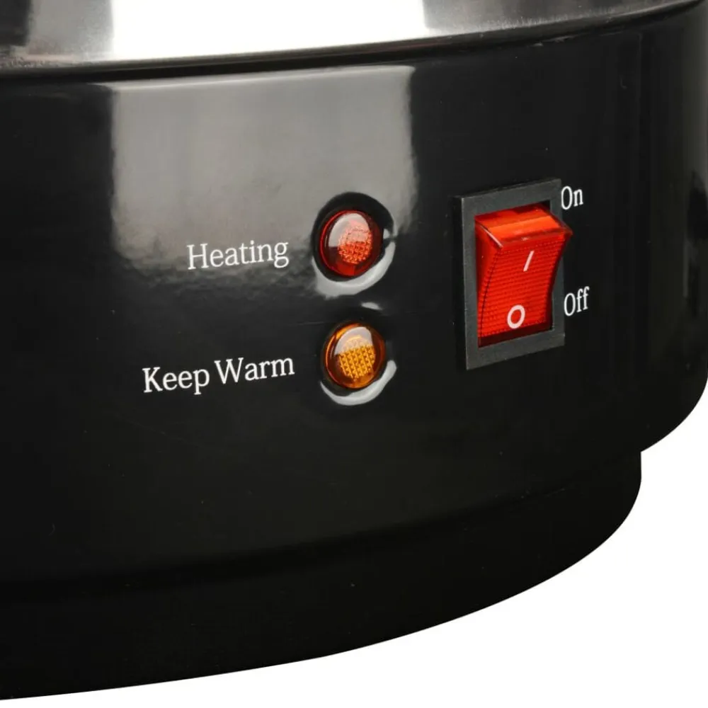 vidaXL Cocina Y Comedor-Calentador de vino de acero inoxidable 15 L 2500 W