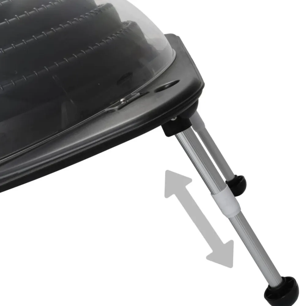 vidaXL Calentador solar de piscina 75x75x36 cm HDPE aluminio Discount