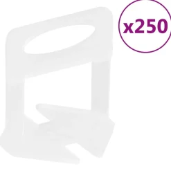 vidaXL Calzos para nivelación de azulejos 250 unidades 1 mm Online