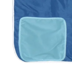 vidaXL Cama alta para niños con túnel madera pino azul 80x200 cm Natural y azul