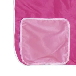 vidaXL Camas Y Accesorios-Cama alta para niños con cortinas madera pino rosa 80x200 cm