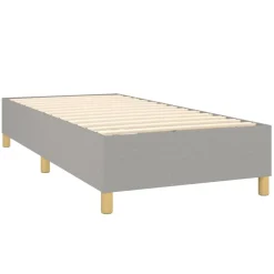 vidaXL Cama box spring con colchón tela 80x200 cm Gris claro Hot