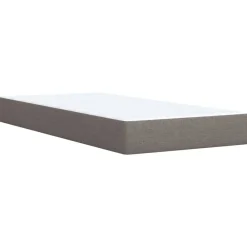 vidaXL Cama box spring con colchón tela gris taupe 80x200 cm Taupé