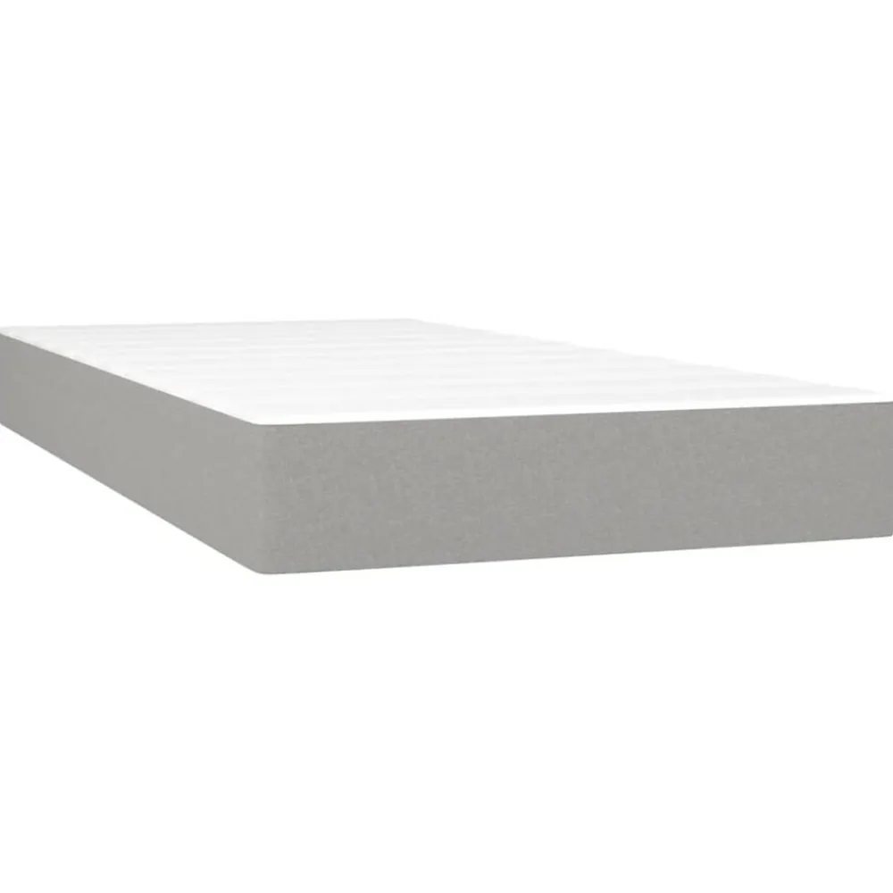 vidaXL Camas Y Accesorios-Cama box spring con colchón tela 80x200 cm