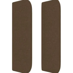 vidaXL Cama box spring con colchón tela marrón oscuro 80x200 cm Marrón oscuro New