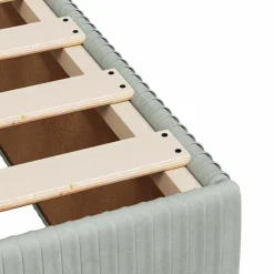 vidaXL Cama box spring con colchón terciopelo 80x200 cm Gris claro Best