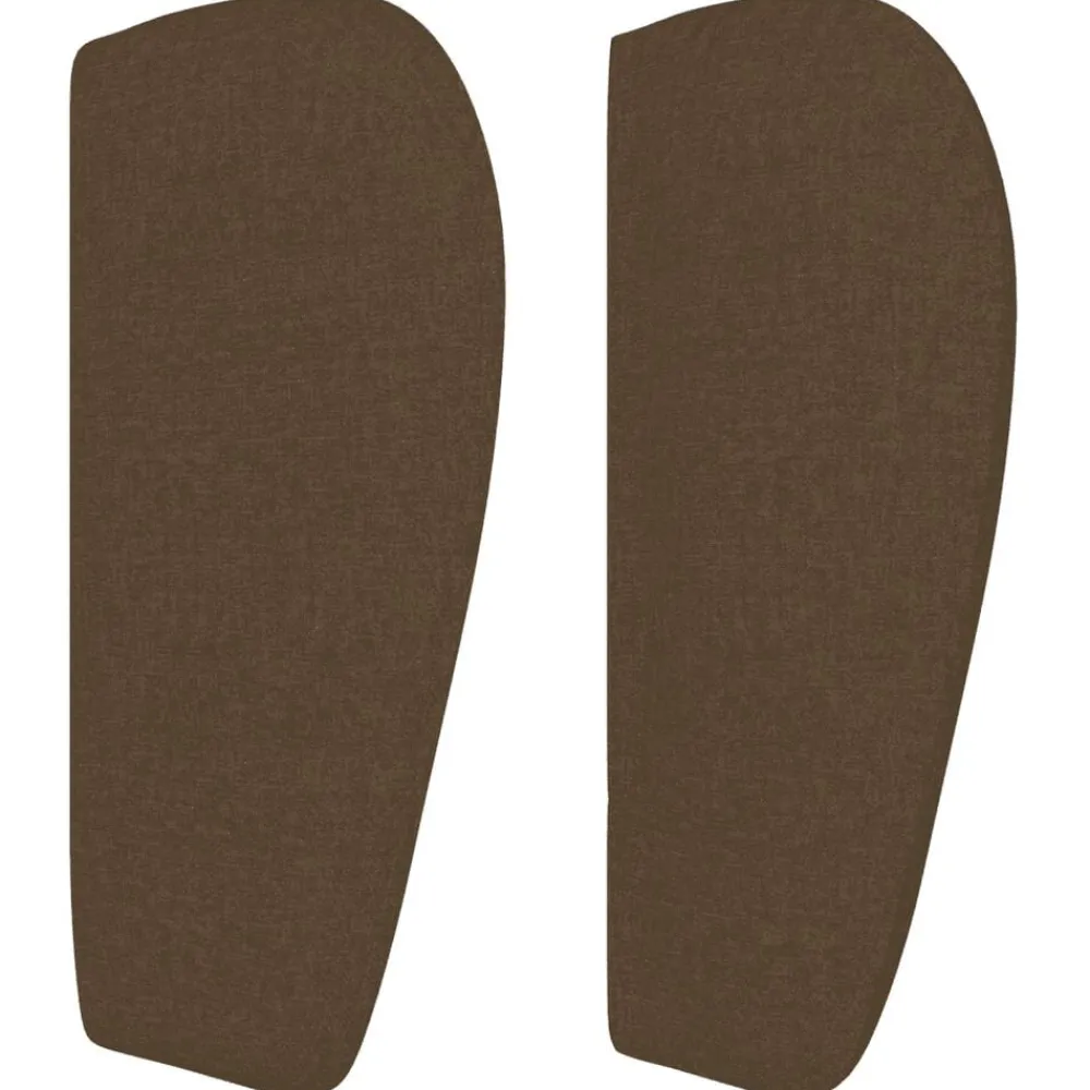 vidaXL Camas Y Accesorios-Cama box spring con colchón tela marrón oscuro 80x200 cm