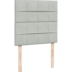 vidaXL Camas Y Accesorios-Cama box spring con colchón terciopelo 80x200 cm