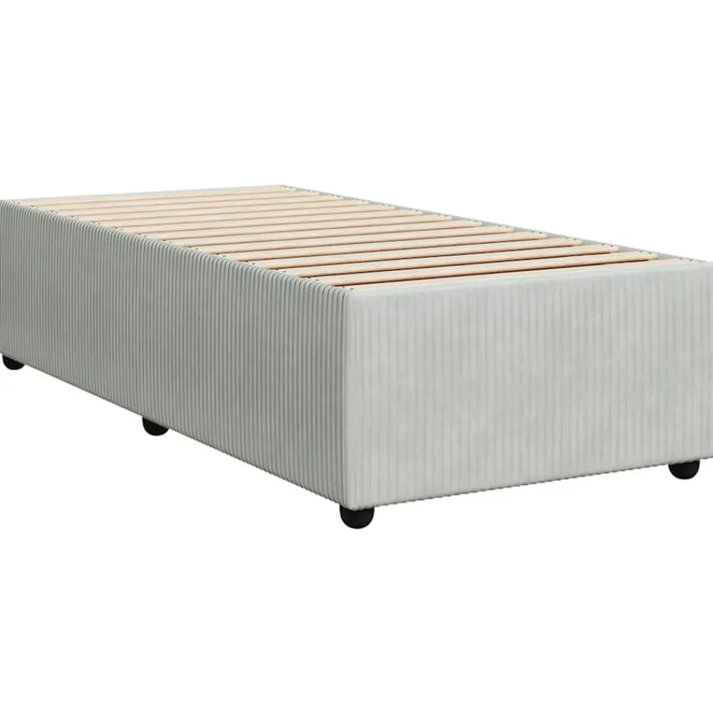 vidaXL Camas Y Accesorios-Cama box spring con colchón terciopelo 80x200 cm