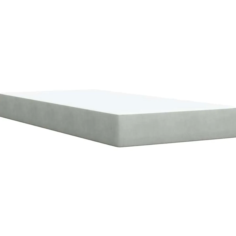vidaXL Camas Y Accesorios-Cama box spring con colchón terciopelo 80x200 cm