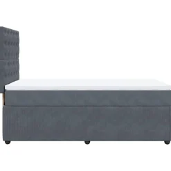 vidaXL Camas Y Accesorios-Cama box spring con colchón terciopelo 80x200 cm