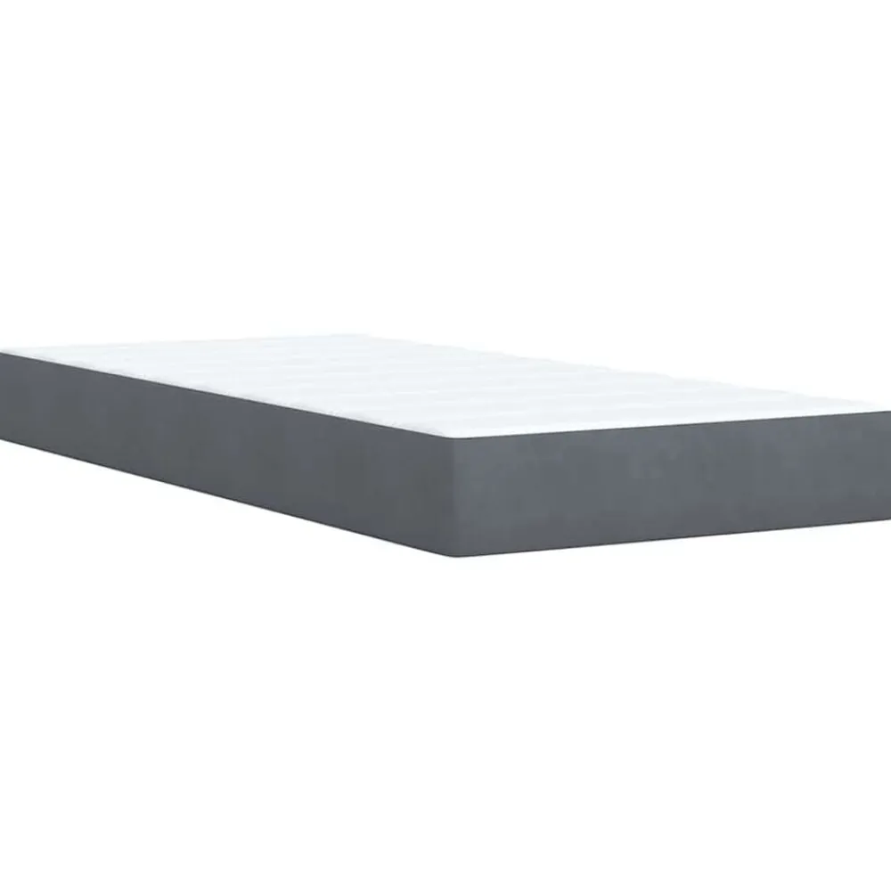 vidaXL Camas Y Accesorios-Cama box spring con colchón terciopelo 80x200 cm