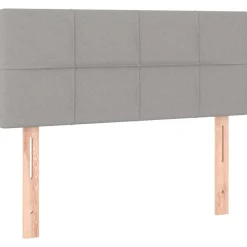 vidaXL Cama box spring con colchón tela 80x200 cm Gris claro Sale