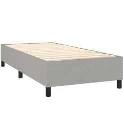 vidaXL Cama box spring con colchón tela 80x200 cm Gris claro Online