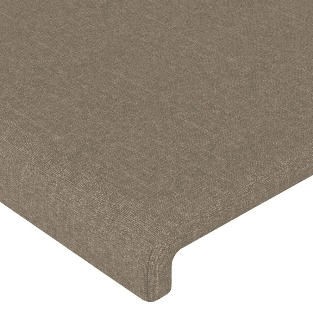 vidaXL Cama box spring con colchón tela gris taupe 80x200 cm Taupé Hot