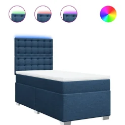 vidaXL Camas Y Accesorios-Cama box spring con colchón tela 80x200 cm