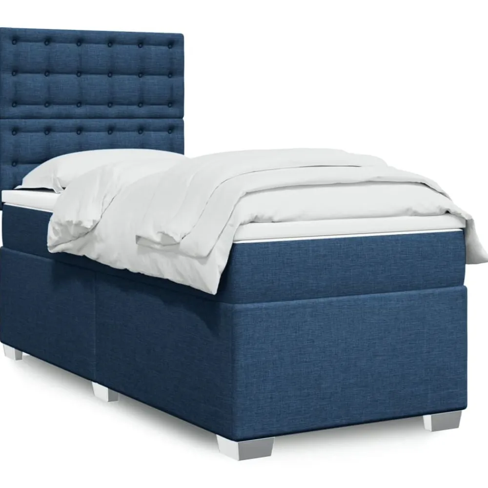vidaXL Camas Y Accesorios-Cama box spring con colchón tela 80x200 cm