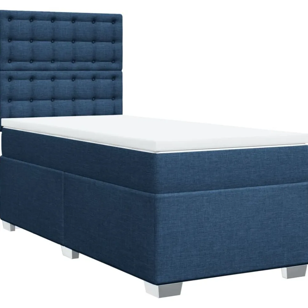 vidaXL Camas Y Accesorios-Cama box spring con colchón tela 80x200 cm