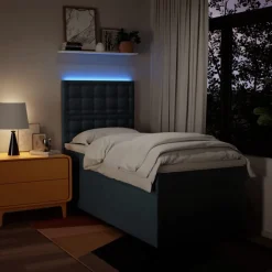 vidaXL Camas Y Accesorios-Cama box spring con colchón tela 80x200 cm