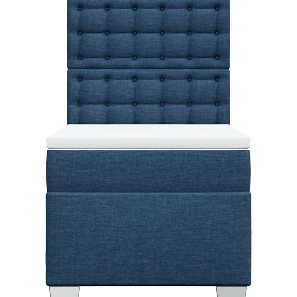 vidaXL Camas Y Accesorios-Cama box spring con colchón tela 80x200 cm