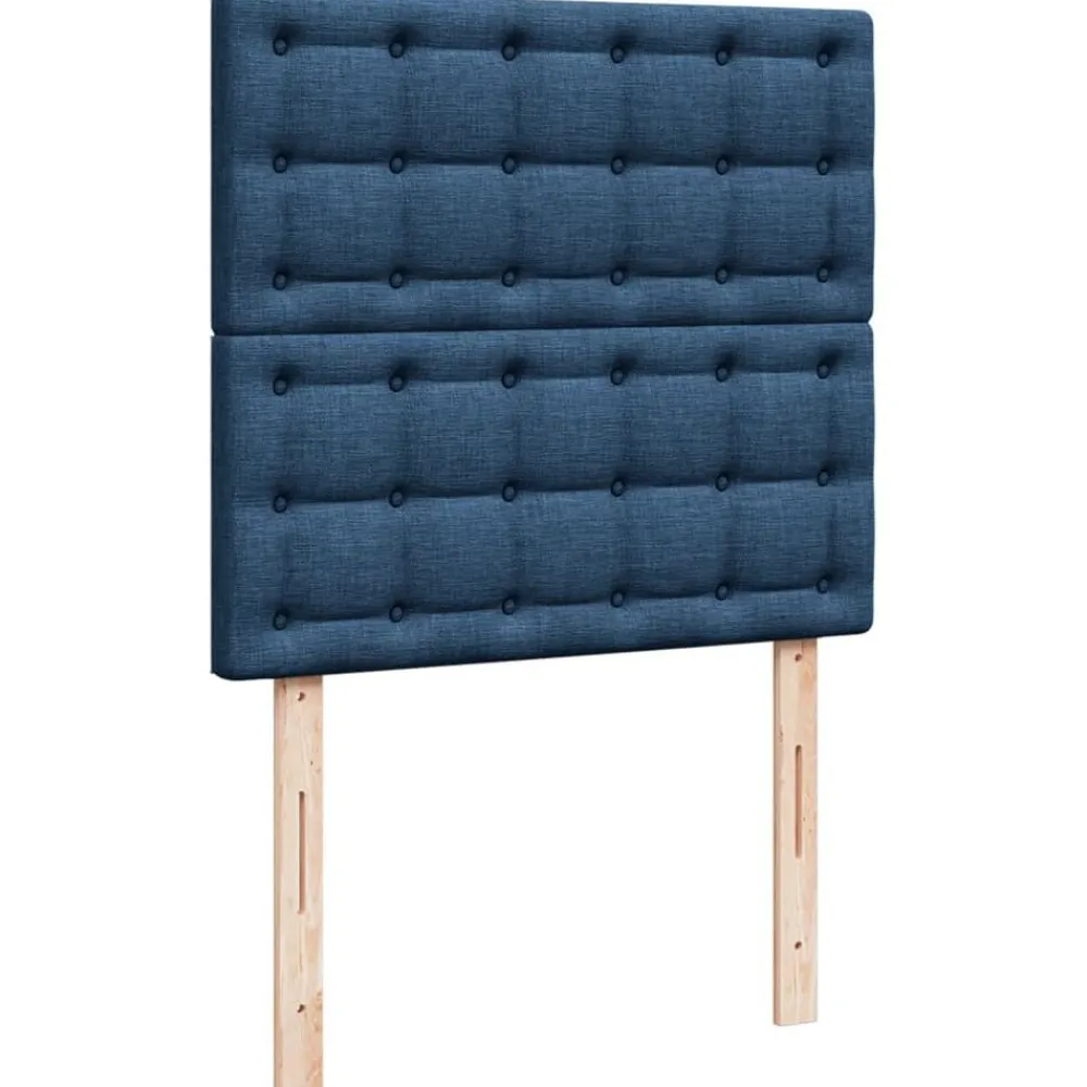 vidaXL Camas Y Accesorios-Cama box spring con colchón tela 80x200 cm