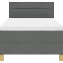 vidaXL Camas Y Accesorios-Cama Box Spring LED con cojín 80 x 200 cm tela