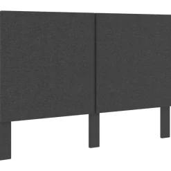 vidaXL Camas Y Accesorios-Cama box spring tela gris oscuro 160x200 cm