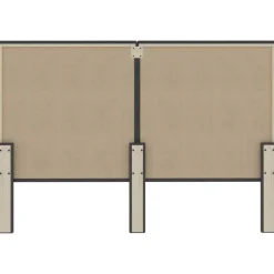 vidaXL Camas Y Accesorios-Cama box spring tela gris oscuro 160x200 cm