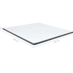 vidaXL Camas Y Accesorios-Cama box spring tela gris oscuro 160x200 cm