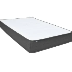 vidaXL Camas Y Accesorios-Cama box spring tela gris oscuro 160x200 cm