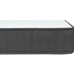 vidaXL Camas Y Accesorios-Cama box spring tela gris oscuro 160x200 cm