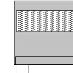 vidaXL Camas Y Accesorios-Cama box spring tela gris oscuro 160x200 cm