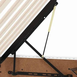 vidaXL Cama con almacenamiento y LED Puro 90 x 190 cm Cuero sintético White